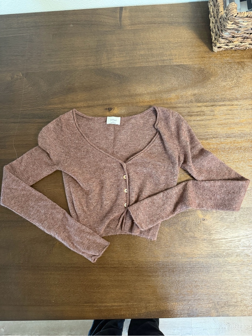 Wilfred Dusty Mauve Knit Sweater